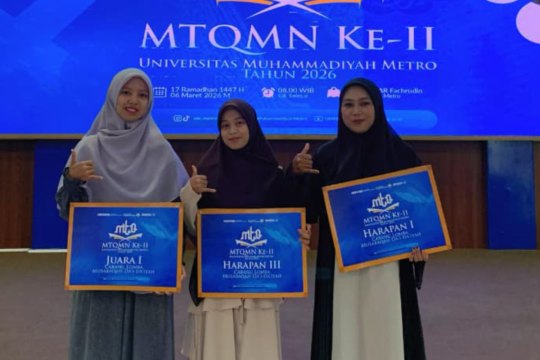 Tiga Mahasiswa KPI Raih Prestasi pada Ajang MTQM Ke-II UM Metro